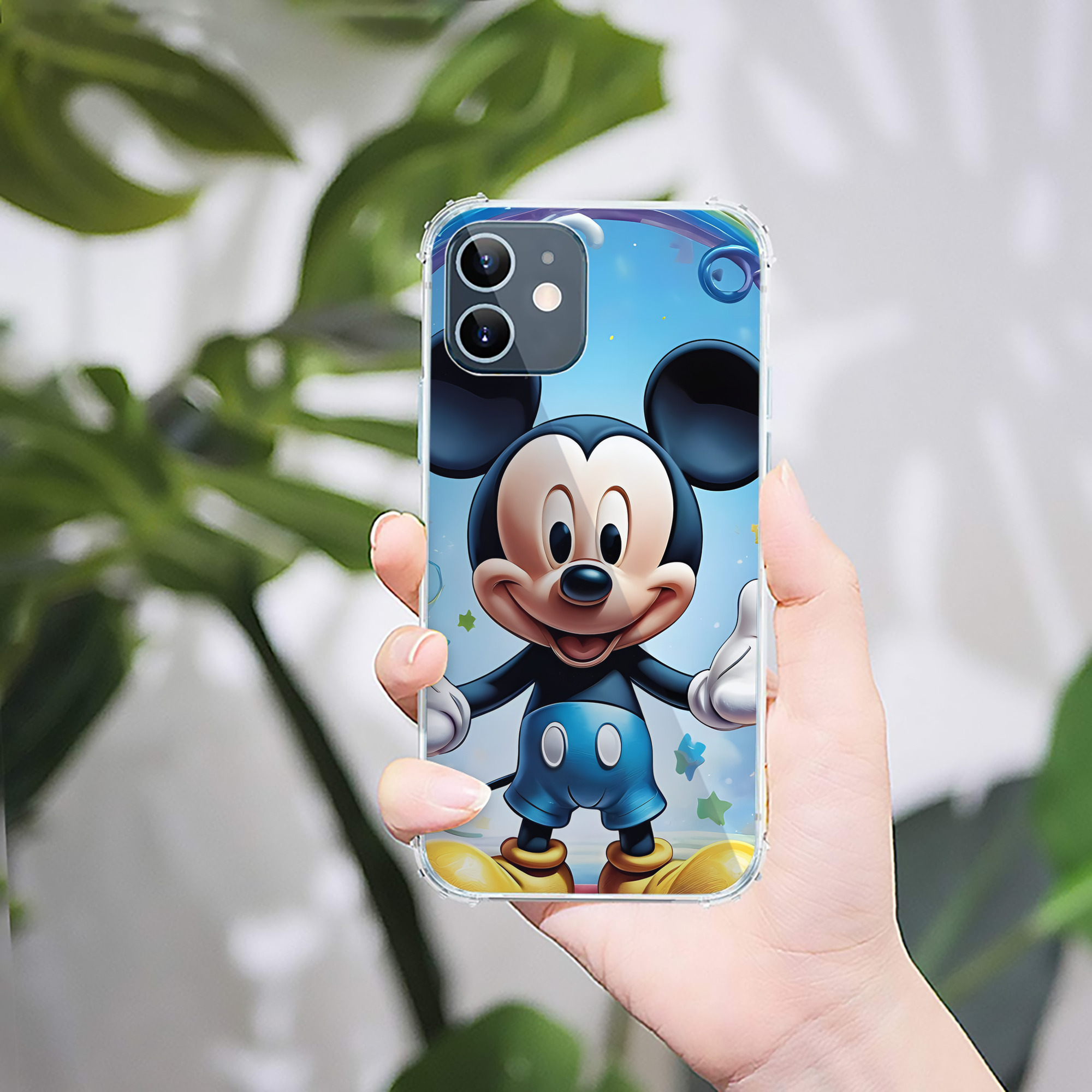 ミッキーマウス Mickey Mouse 【iPhone 12シリーズ対応】透明スマホケース（クリアソフトケース）